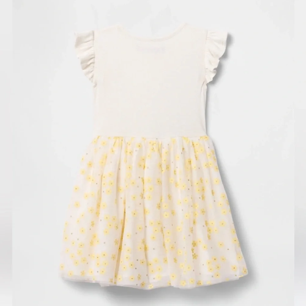Gap Yellow Flower Tulle Dress Girls Size 2T